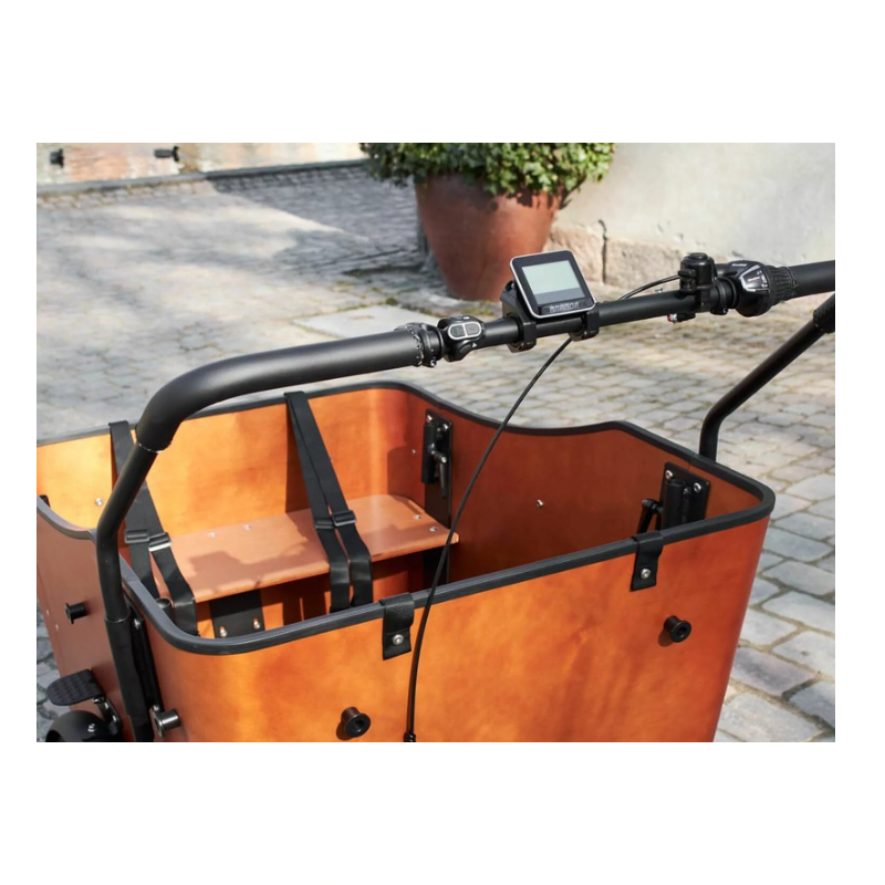 AMCargoBikes Ultimate Harmony Cargo Electric Tricycle – Black/Woodgrain