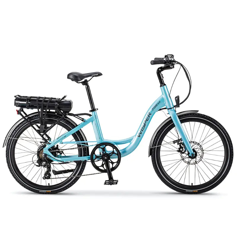 Wisper 705 24 Step-Through 250W Electric Bike Electric Blue