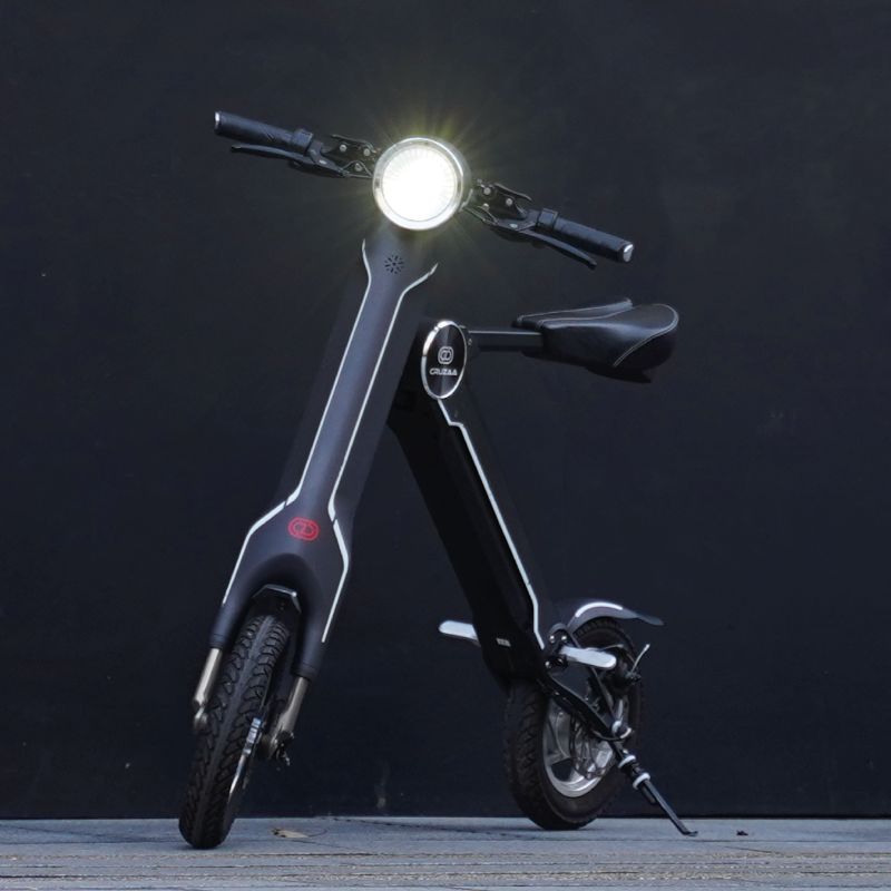 Cruzaa Carbon Black With Built-in Speakers & Bluetooth Electric Scooter