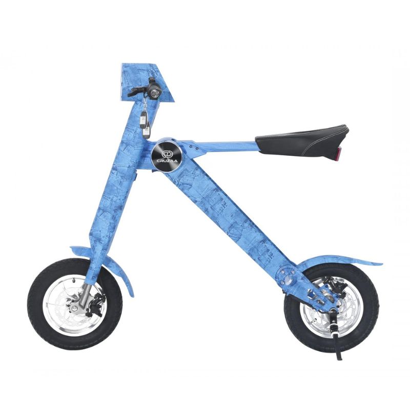 Cruzaa Limited Edition Scooter Denim Blue with Built-in Speakers & Bluetooth