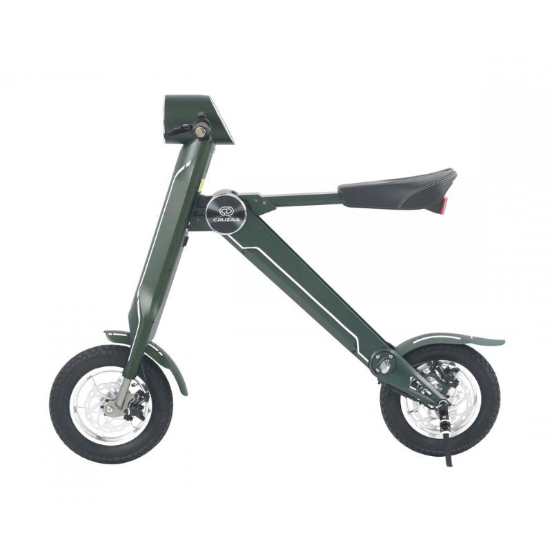 Cruzaa Limited Edition Electric Scooter Magno Green with Built-in Speakers & Bluetooth